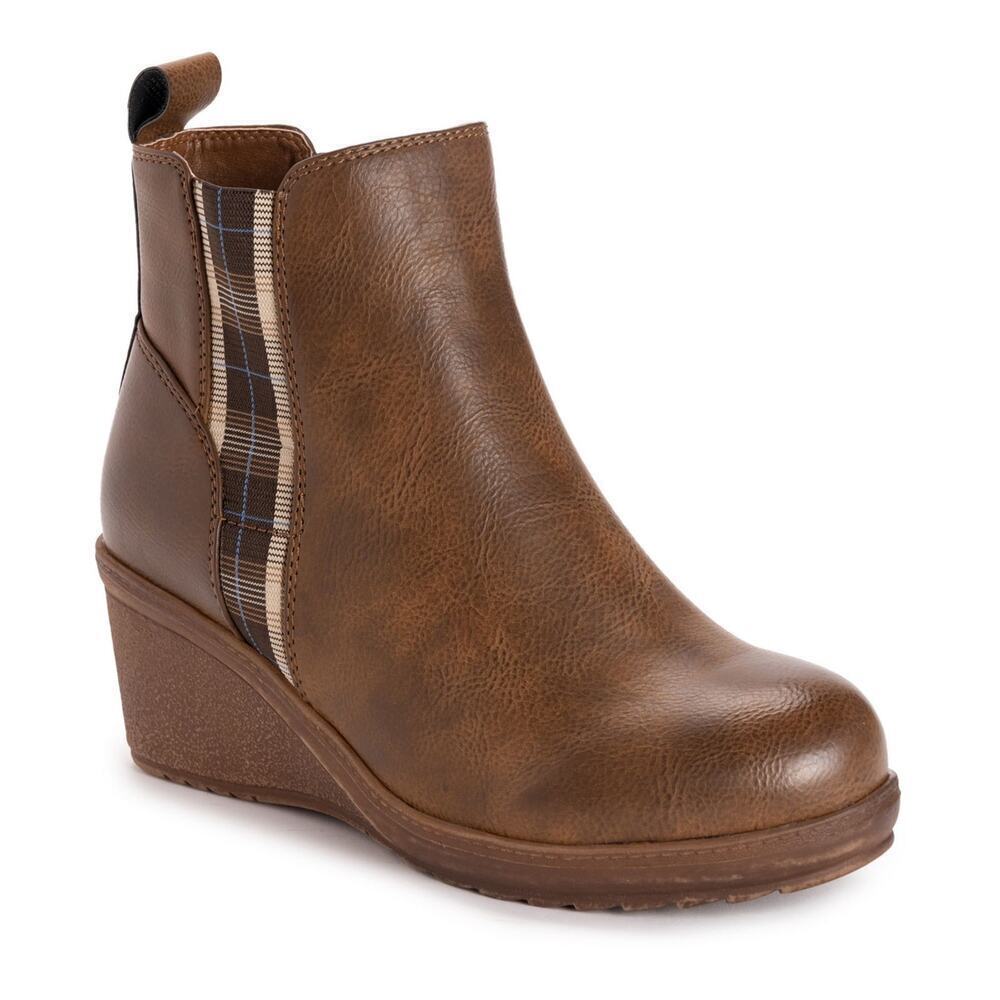 MUK LUKS England Women's Wedge Ankle Boots Size 8